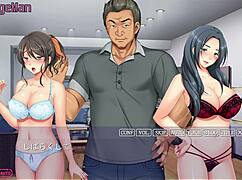 Does the wife moan during creampie next door?