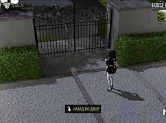 she sucks off her boss at home