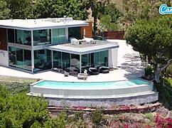 blonde big tits milf gets pussy wet with huge dildo on camsoda