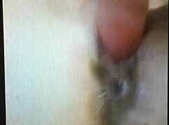 Masturbating intensely with dildo to orgasm