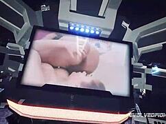 i watch kaiia eve and kyra rose wrestling with strapon.