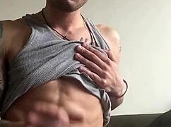 solo masturbation session with intense self-pleasure