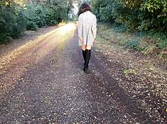 Risky Outdoor Sex And Cum On Tits - Maria Kalos