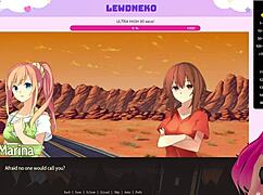 LewdNeko Plays Highway Blossoms Dating Game with Cute Hentai Vibes!