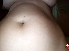 my curvy latina step sister rides me cowgirl until i creampie her pussy