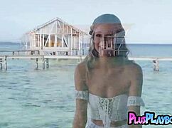 Gorgeous Blonde Milf Olivia Preston Poses by the Sea. Her Stunning Natural Body Shocks Everyone!