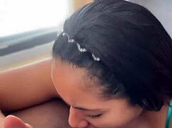 Look how i eat this cock while i record myself to send to my cuckold boyfriend -amateur couple- nysdel 😘