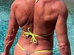 I'd love to show you my pussy and ass over and over in a itty bitty bikini, but I keep messing up