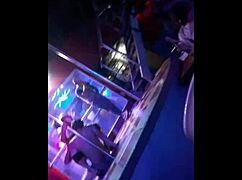 Venezuelan dancer shakes big ass at night club in Ecuador