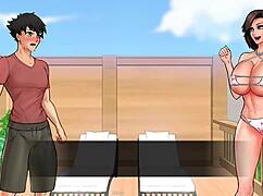 Licking Mother-In-Law's Pussy In Confined Space