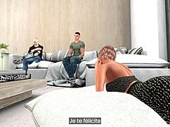 Husband Offers Docile Blonde Wife To Stepson For Hard Creampie