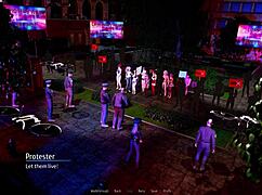 Exploring the harem hotel in episode 303 of the game.