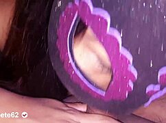 Sexy stepsister Susy gives sensual blowjob, mouth filled with cum