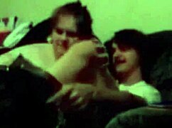 Wife deepthroats husband's dick then gets fucked for pussy creampie in homemade scene