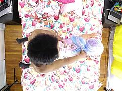 Vixen Vanity Behind The Scenes View Overhead Camera With Black Christ Aka Blackxchrist