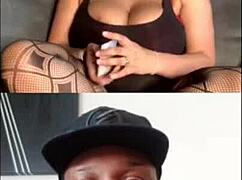 in this fetish scene, the woman cums on the man's feet during intense sex