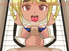 fuugetsuin fukigen na ichigo-chan anime hentai features creampie sex, blowjob, and doggystyle in game center