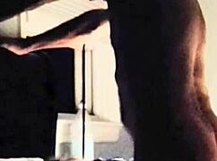 On her face with cock and balls homemade oral licking.