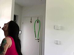 Is this german teen horny enough to fuck the repairman bareback?