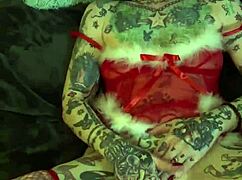 Milf On The Shelf Achieves Christmas Solo Orgasm With Fingering And Clit Play