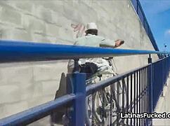 Watch me drill this oily latina amateur everywhere during the interview.