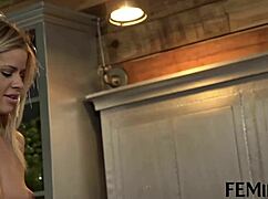 feminge 4k - hot blonde lesbians explore the 69 position at the party.