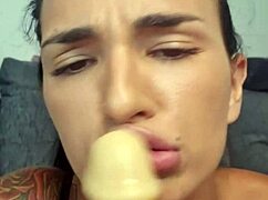Claudia bavel compilation with dirty talk plug dildo and double penetration