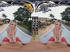 In this virtual reality porn, blonde teen britt blair experiences intense hard fucking, showcasing her small tits in a realistic scene