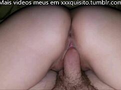 Babe rides until pussy drips wet?