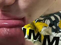 she gives two blowjobs and swallows cum twice 😏