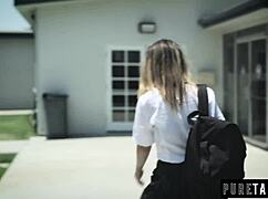 cheating gym teacher fucks 18yo student in uniform