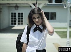 cheating gym teacher fucks 18yo student in uniform