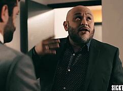 sexy babe tiffany watson with perfect ass cleaned his pants. then sucked his big hard penis!