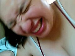 sexy latina bbw gives deepthroat blowjob to monster cock for fun