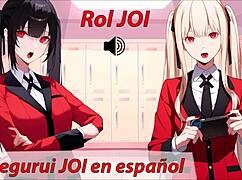 Roleplay jerk off instruction in Spanish hentai style from Kakegurui! Follow my commands!