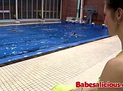 small tits brunette babe rough fuck in public 😈