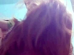 couple bent over in panties for doggystyle while filming on phone