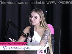 naty varga creates hardcore content in sheer red lingerie