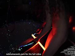 Glowstick Experiment With Areana Fox Backstage?