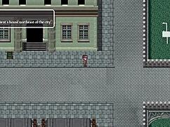 cute girl with small tits strips near men who don't notice in steam city detective story part 3