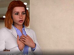 Redhead Selina in 3D anime hentai game route with big ass and tit focus