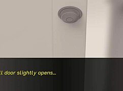 In lust theory, blonde and brunette share handjob in 3d