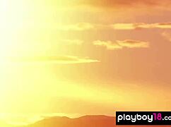 Daniella Smith And Her Busty Girlfriend In Naked Yoga