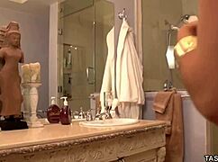 The wonderful tasha reign was caught drilling herself by lesbian 😍