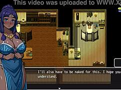 Lost Lagoon harem game ep 5, sexy farmer shows pussy outside! 😍