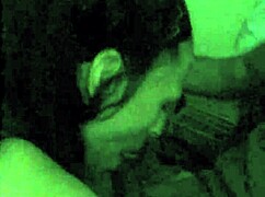 Amateur couple engages in blowjob and handjob while smoking a cigarette in the chair