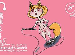 Chinese whore Alina toys and squirts in restaurant bathroom