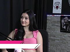 Karen Goncalves Enjoys Menage in Sheer Red Lingerie