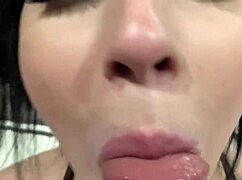 Sexy curvy babe amilia onyx gives hottest pov blowjob with big ass