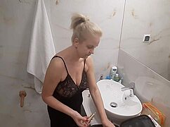 Jenny The Blonde Prepares For A Night At The Disco Club